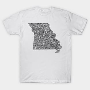 Missouri Map Design T-Shirt